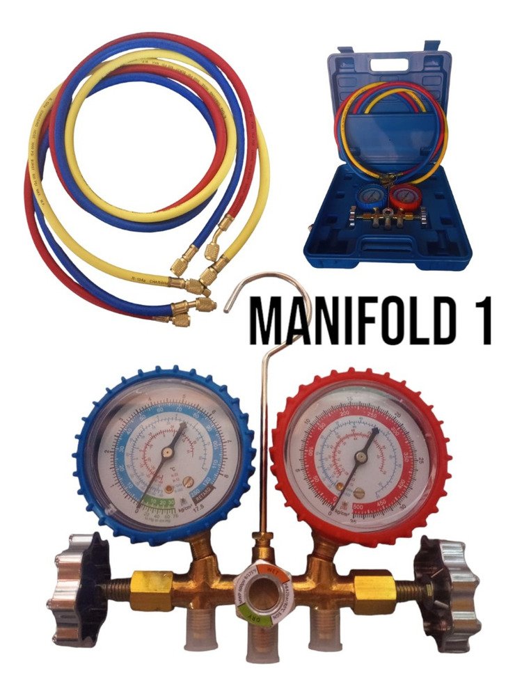 Manifold R22/134 Finley Con Mangueras-maletin Ghg - Image 6