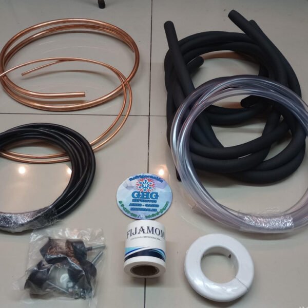 Kit De Instalacion Cobre 5500fg  2mts Con Tacos De Goma Ghg - Image 3