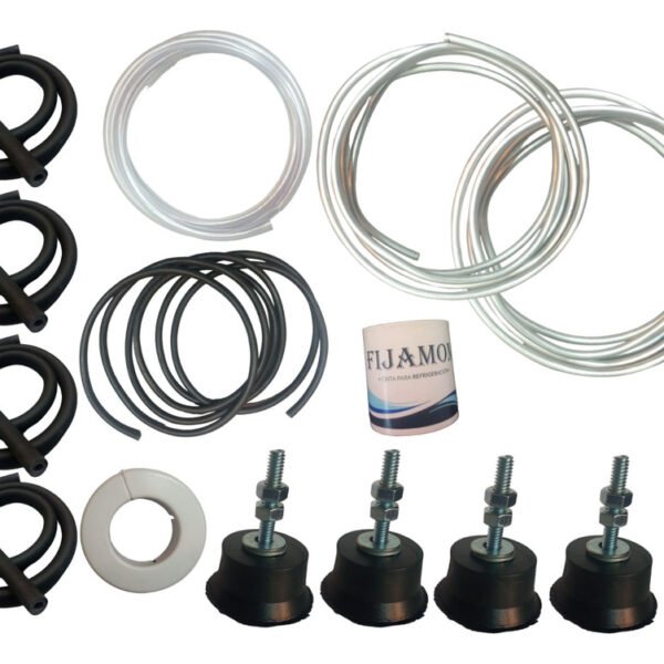 Kit De Instalacion Aluminio 6000fg 2mts C/ Tacos De Goma Ghg - Image 1