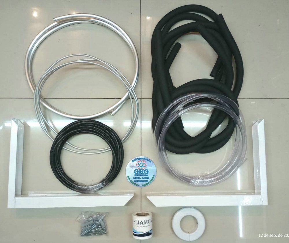 Kit De Instalacion Aluminio 4500fg 2mts Con Mensula Ghg