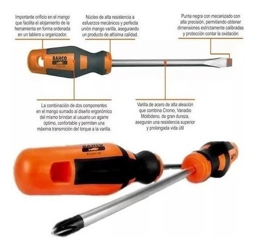 Destornillador Bahco Phillips 2 X 150 Mm Antidesl. Ghg - Image 3