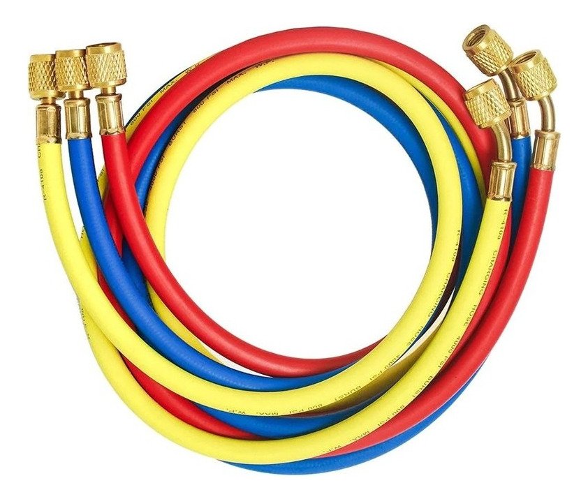 Juego De Mangueras Para Manifold R410 Refrigeración 90cm Ghg