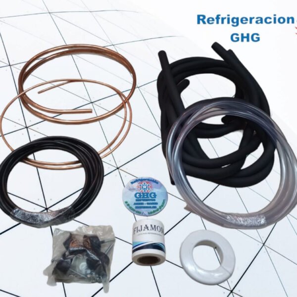 Kit De Instalacion Cobre 6000fg 2mts Con Tacos De Goma Ghg - Image 2