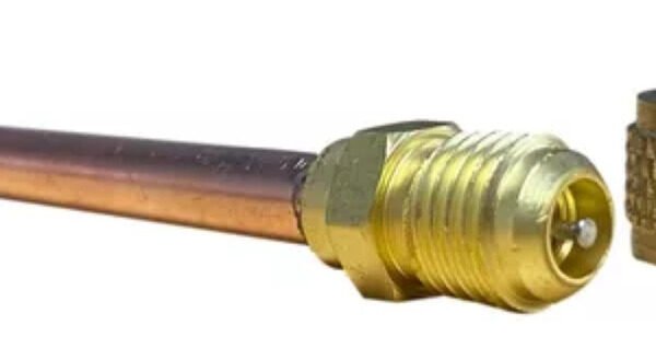 Válvula De Carga Con Chicote 1/4 Para Soldar Ghg - Image 2