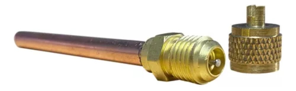 Válvula De Carga Con Chicote 1/4 Para Soldar Ghg - Image 2