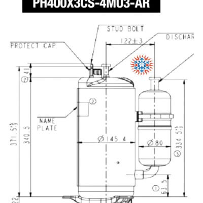 Motor Compresor Rotativo 6000f R22 220v Ghg - Image 2