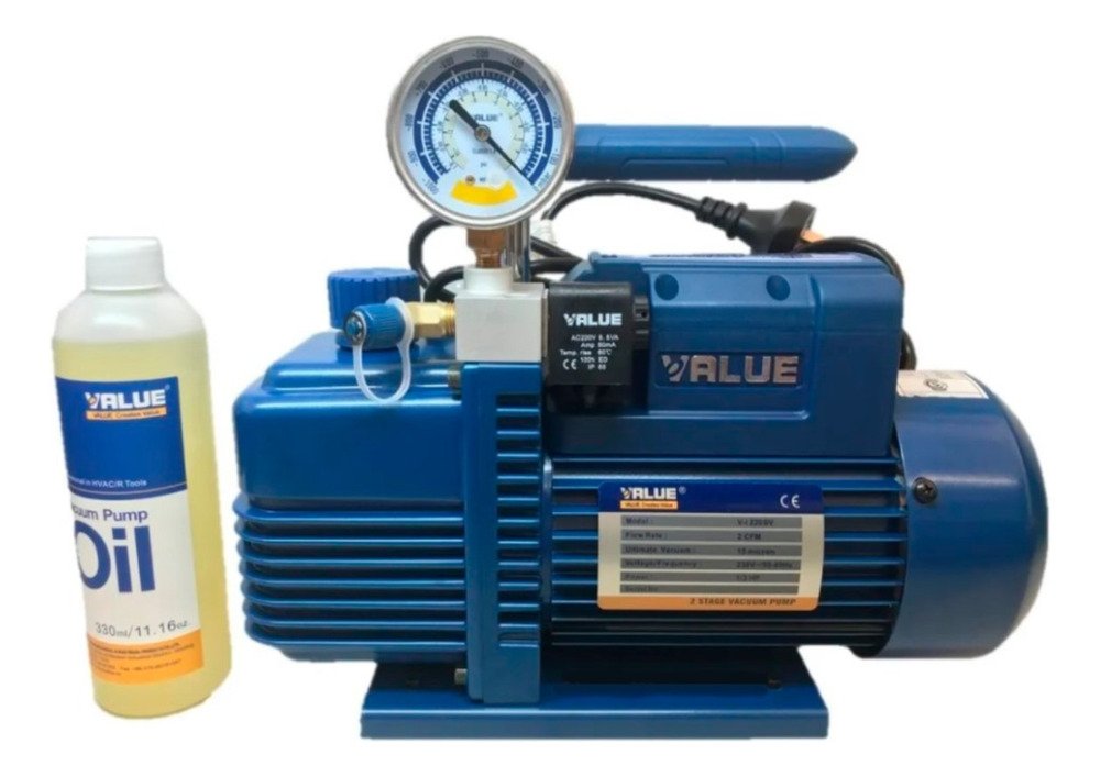 Bomba De Vacío Value Con Vacuometro V-i240sv Ghg