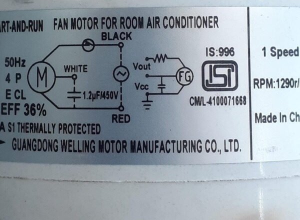 Motor Forzador Interior Evaporador 13w  Rpg13h  Ghg - Image 2