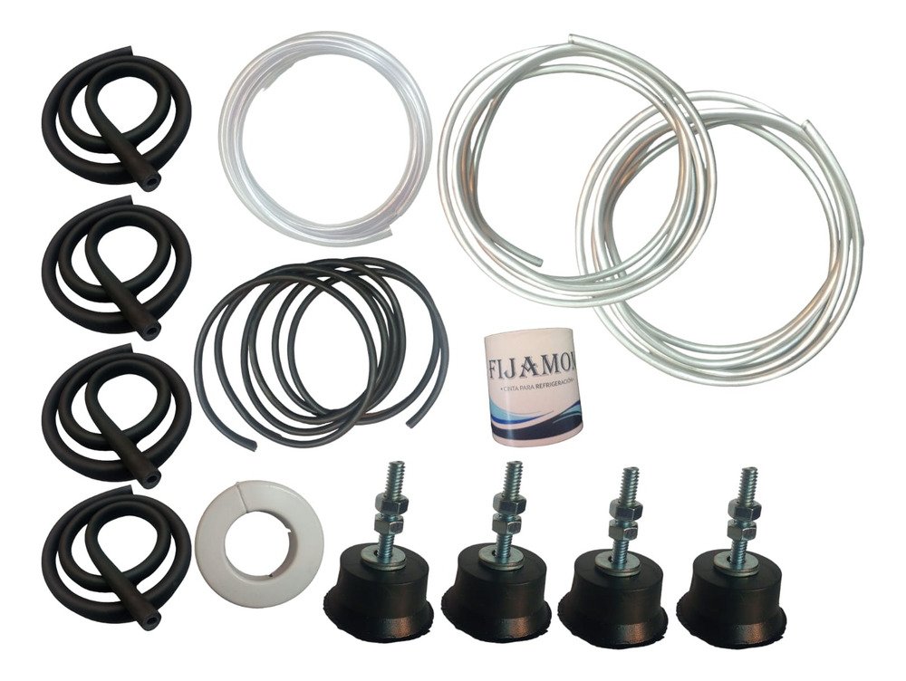 Kit De Instalacion Aluminio 6000fg 3mts C/tacos De Goma Ghg - Image 1