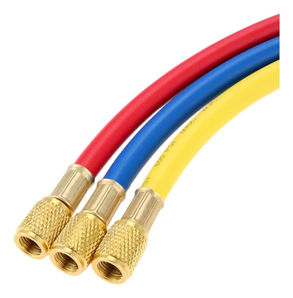 Juego De Mangueras Para Manifold R410 Refrigeración 90cm Ghg - Image 2