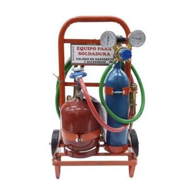 Equipo Soldador Oxigas 1kg X 1/4 Mt C/carrito Ghg