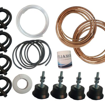 Kit De Instalacion Cobre 4500fg 2mts Con Tacos De Goma Ghg