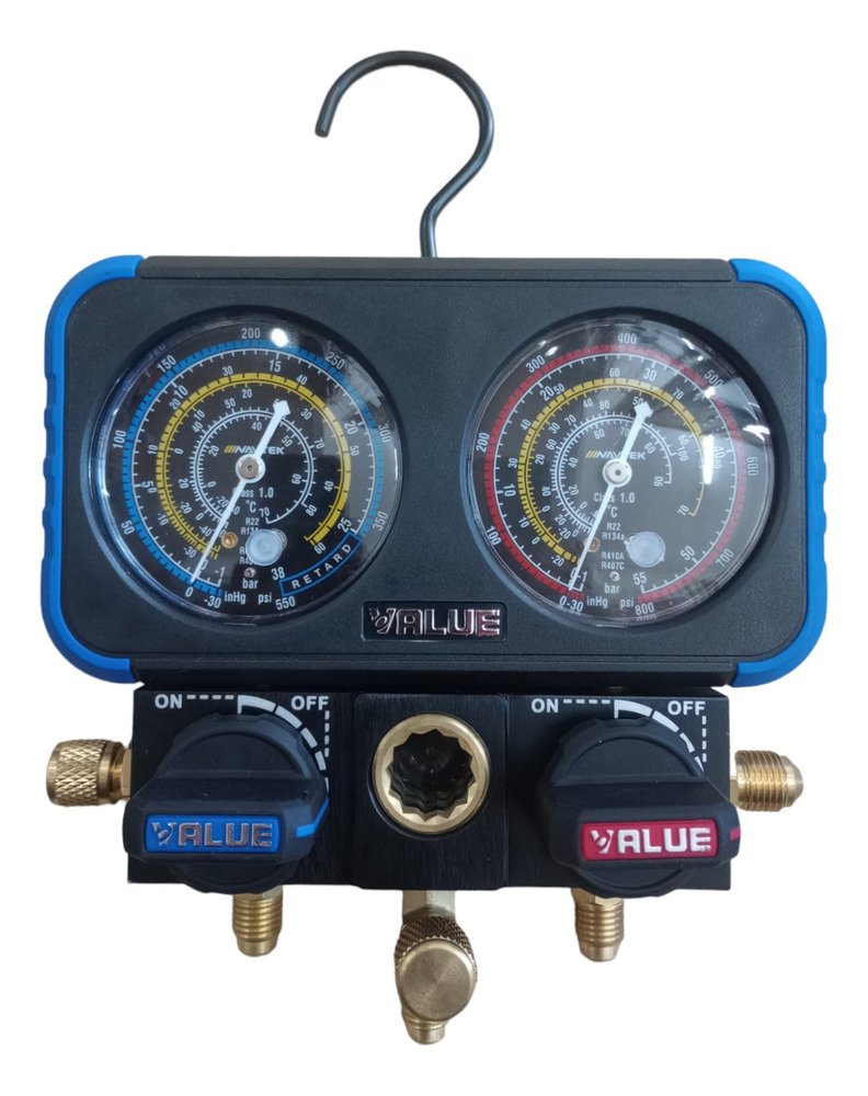 Manifold Maletin Value Premium Negro Dual R410-r22 Ghg