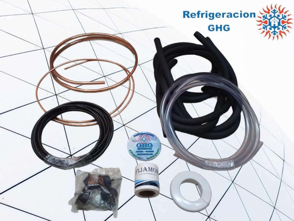 Kit De Instalacion Cobre 5500fg  2mts Con Tacos De Goma Ghg - Image 2