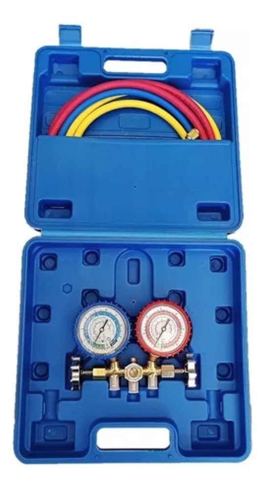 Manifold R22/134 Finley Con Mangueras-maletin Ghg - Image 1