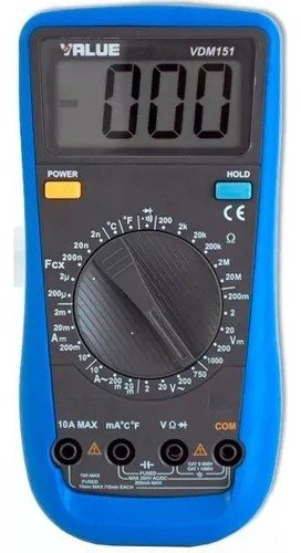 Tester Multimetro Capacimetro Termometro Value Vdm151 Ghg