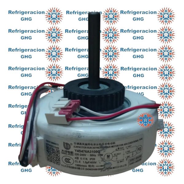 Motor Forzador Interior Evaporador 14w Y4s476a3100g Ghg - Image 2