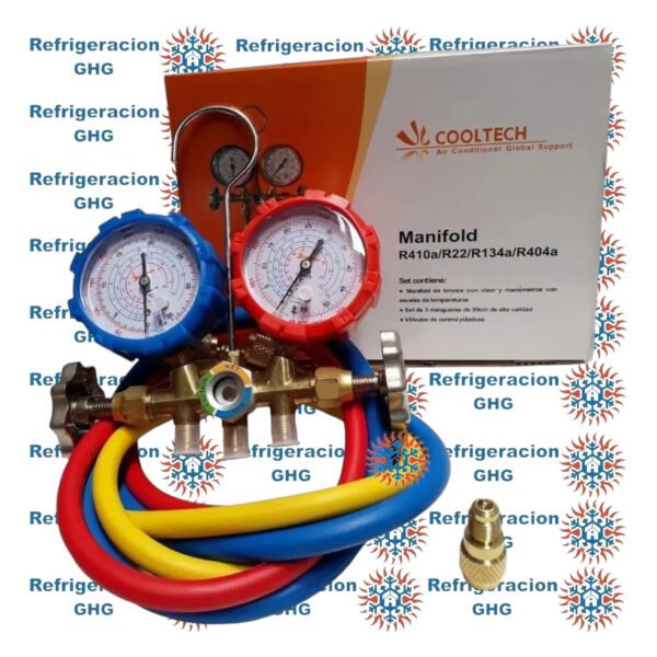 Manifold R410a/r22/r134a/404a Mang Y Acc.- Cooltech Ghg - Image 2