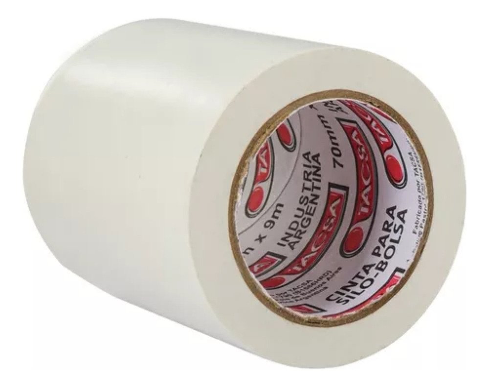 Cinta Tacsa Blanca Sin Pegamento Promo 70x20m Ghg