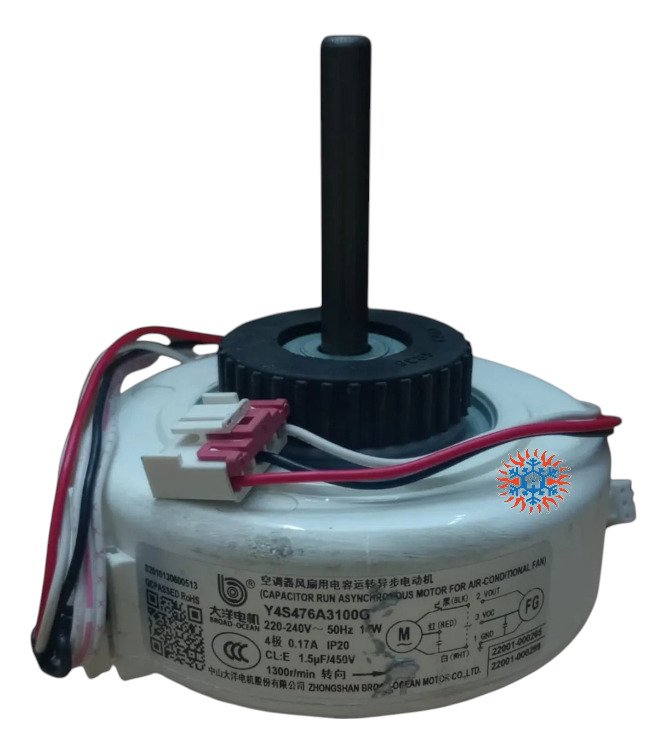 Motor Forzador Interior Evaporador 14w Y4s476a3100g Ghg