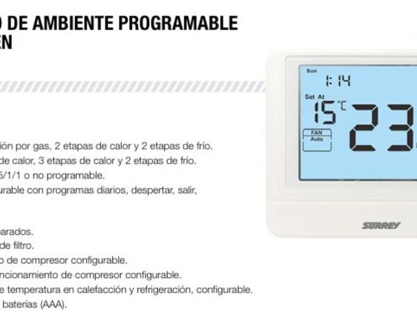 Termostato Surrey Ambiente Prog. 3h2c 24v Ghg - Image 5