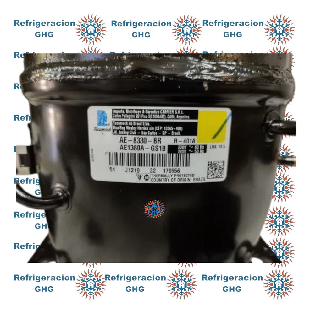 Motocompresor Bocha Tecumseh 1/4hp R12 220w -220v Ghg