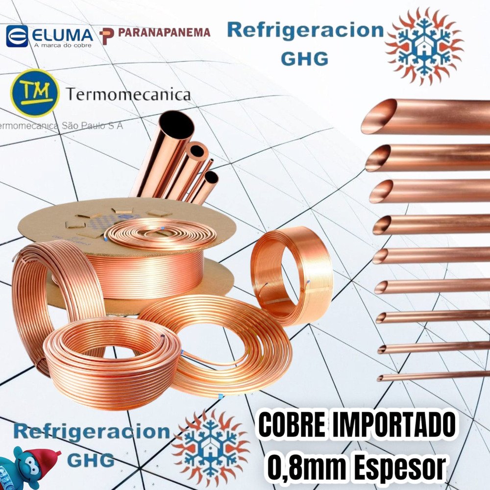 Caño Cobre 1/2 Refrigeración Aire Acond. Rollo X 15m Ghg - Image 4