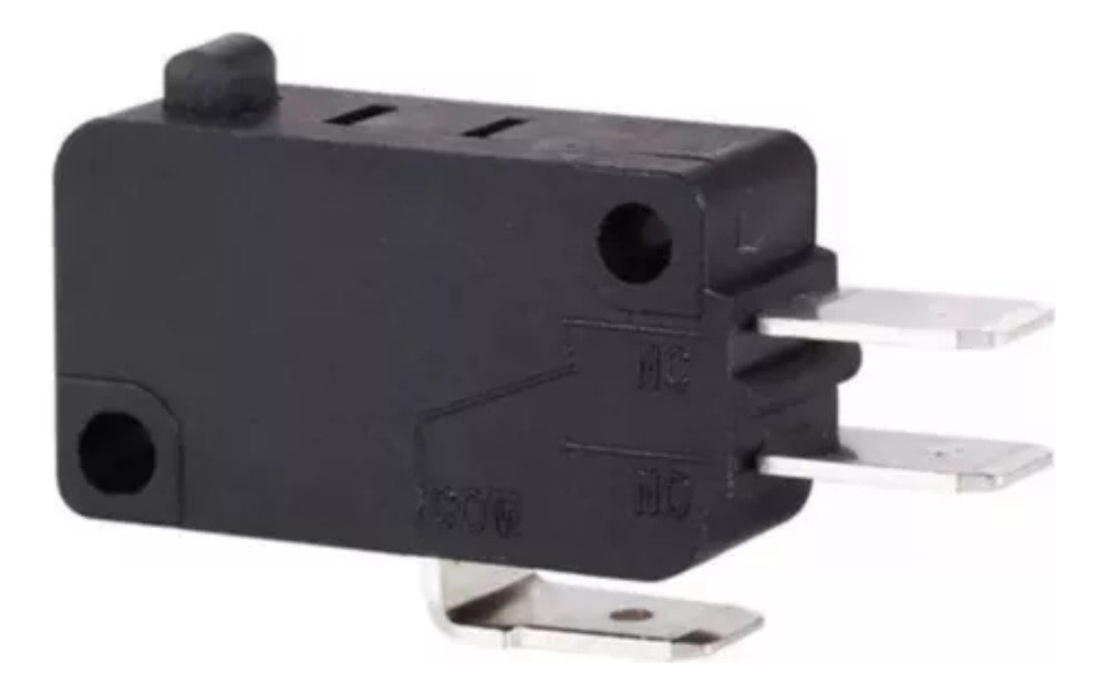Micro Switch Boton Largo 10a 3 Patas Finas Ghg - Image 1