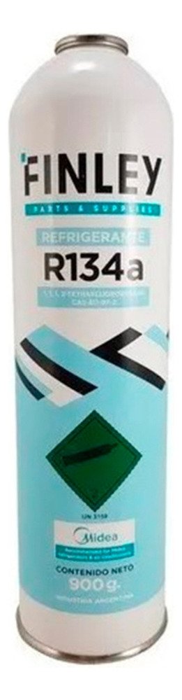 Lata Finley -gas Refrigerante R134-a 900 Gr. Ghg