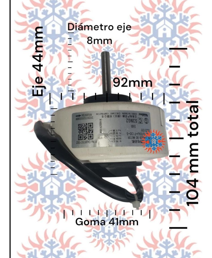 Motor Forzador Inverter Interior Sic-37cvj-f130 30w Ghg