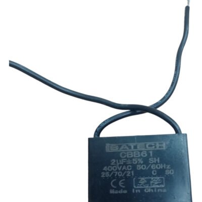Capacitor 2 Uf/400v Caramelo Con Cable Ghg