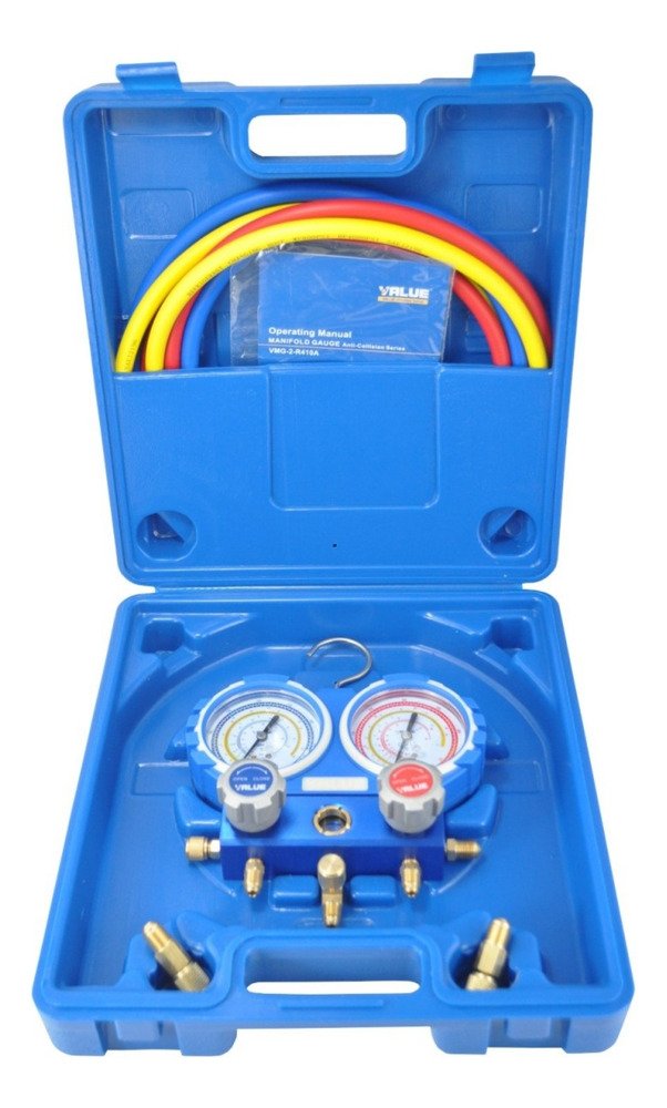 Manifold Vmg-2-r410a  Value  Maletin Perilla De Acero Ghg