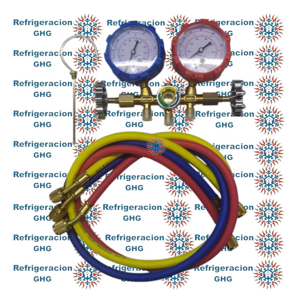 Manifold Para 410 Cuerpo De Bronce Y Mangueras Ghg - Image 2