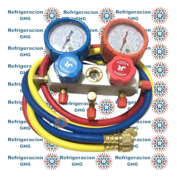 Manifold De Aluminio R410- R22- R134a- R404 Jr Con Visor Ghg - Image 3