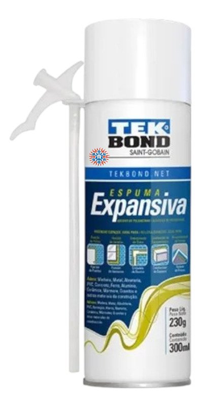 Espuma Expansiva Poliuretano 300ml 230g Tekbond Ghg