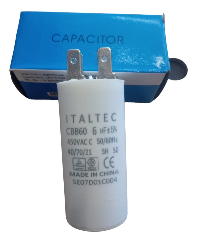 Capacitor 6uf X 450v Cbb60 4pin Ghg