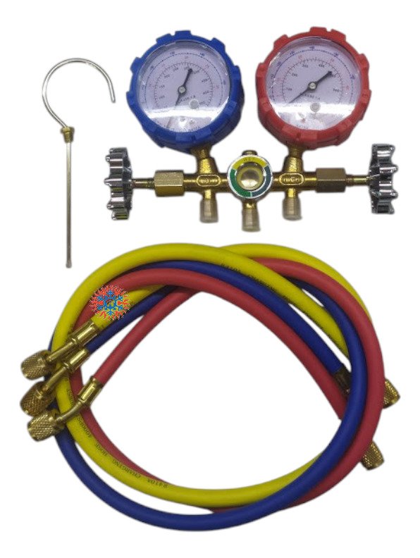 Manifold Para 410 Cuerpo De Bronce Y Mangueras Ghg - Image 1