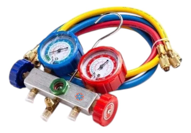 Manifold De Aluminio R410- R22- R134a- R404 Jr Con Visor Ghg