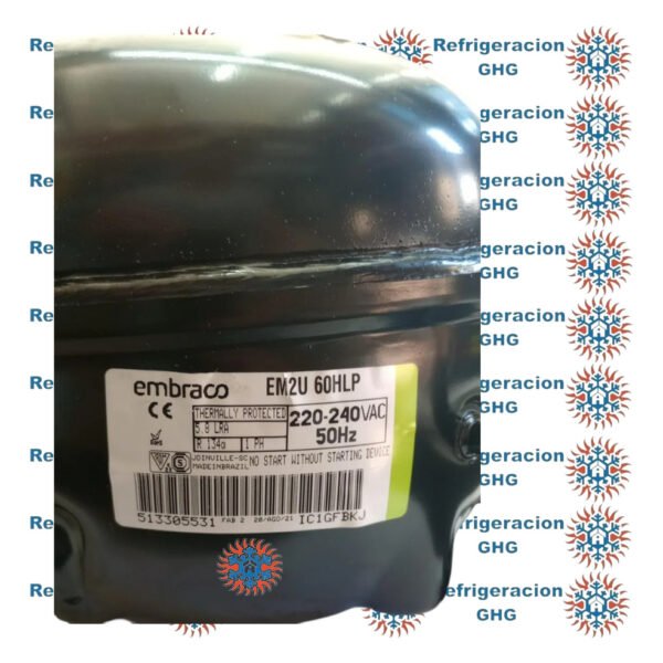 Motocompresor 1/5 Embraco Emys65hsp/em2u60hl Em2u60hl Ghg - Image 4