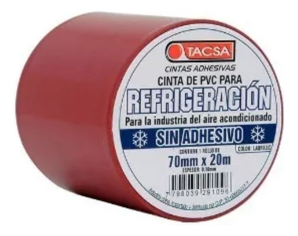 Cinta Tacsa Con Adhesivo Color Ladrillo X Unidad Ghg