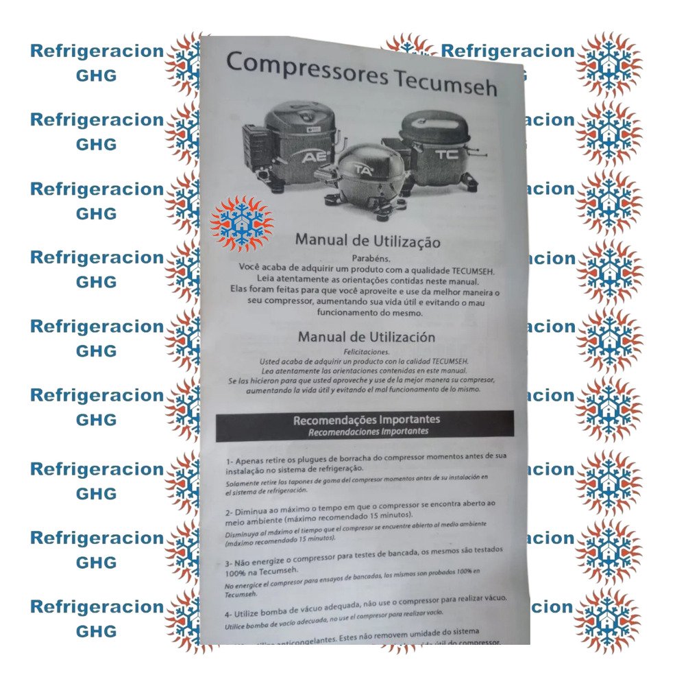 Motocompresor Bocha Heladera Tecumseh Thg1365yg 1/5 R134 Ghg