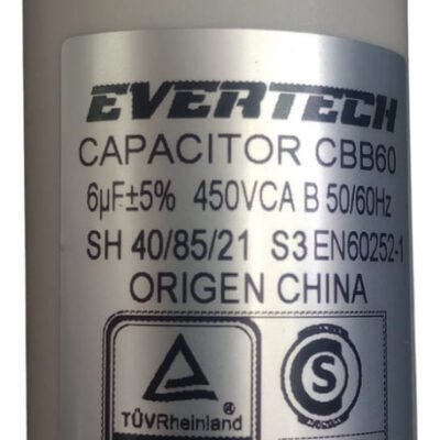 Capacitor 6uf 400v evertech Ghg