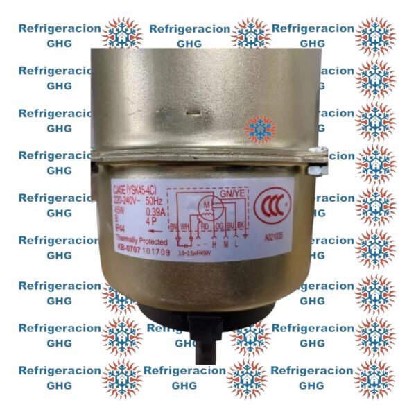 Motor Forzador 45w Doble Eje Aire Acond Cj45e Ysk45-4c Ghg - Image 4