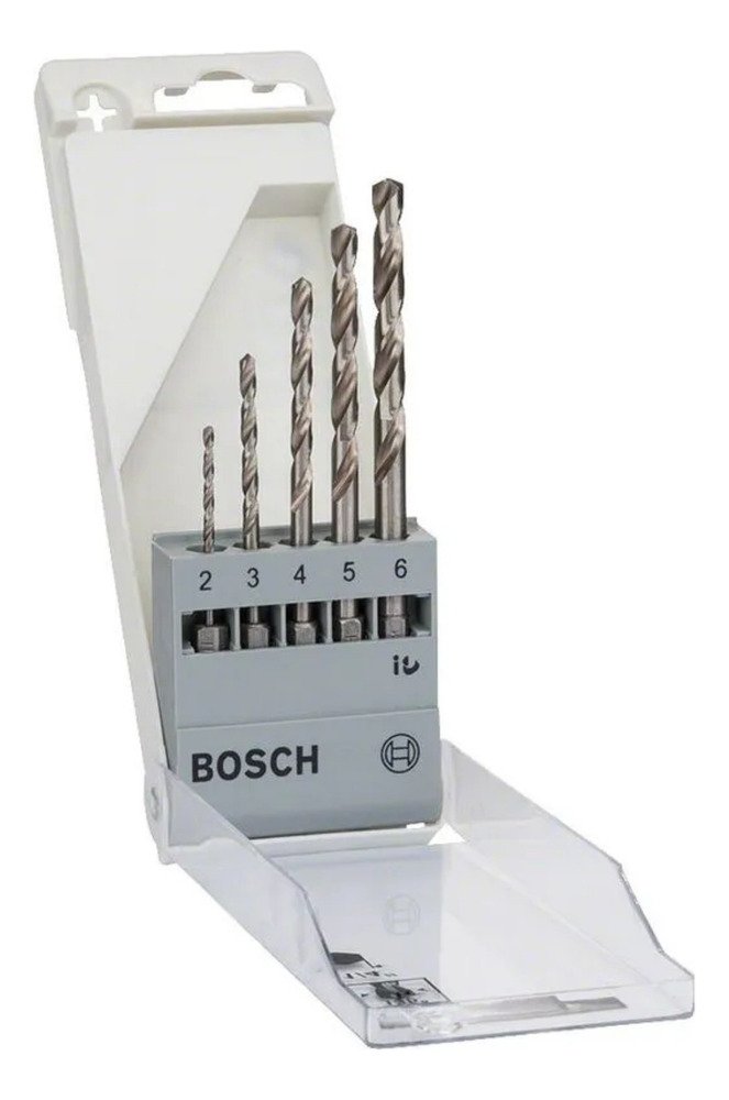 Juego De Mecha X5 Para Metal Bosch Plata Hss-g 2,0-6,0 Mmghg