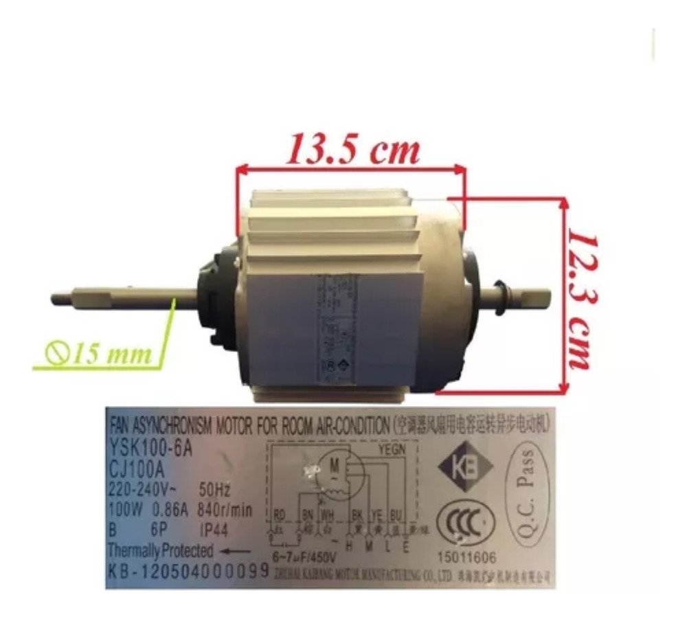 Motor Forzador Exterior 100w Ysk100-6a Ghg - Image 4