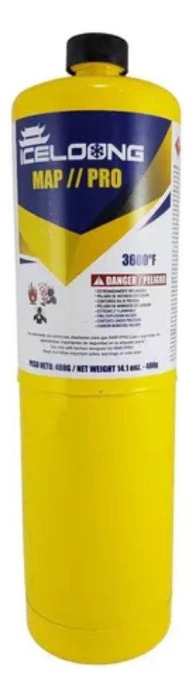 Lata Mapp Pro Iceloong 400g / 14.1oz Para Soldar Ghg