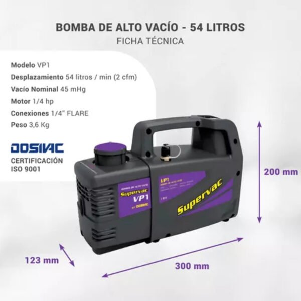 -BOMBA DE VACIO 58 LITROS SUPERVAC BY DOSIVAC - Image 5