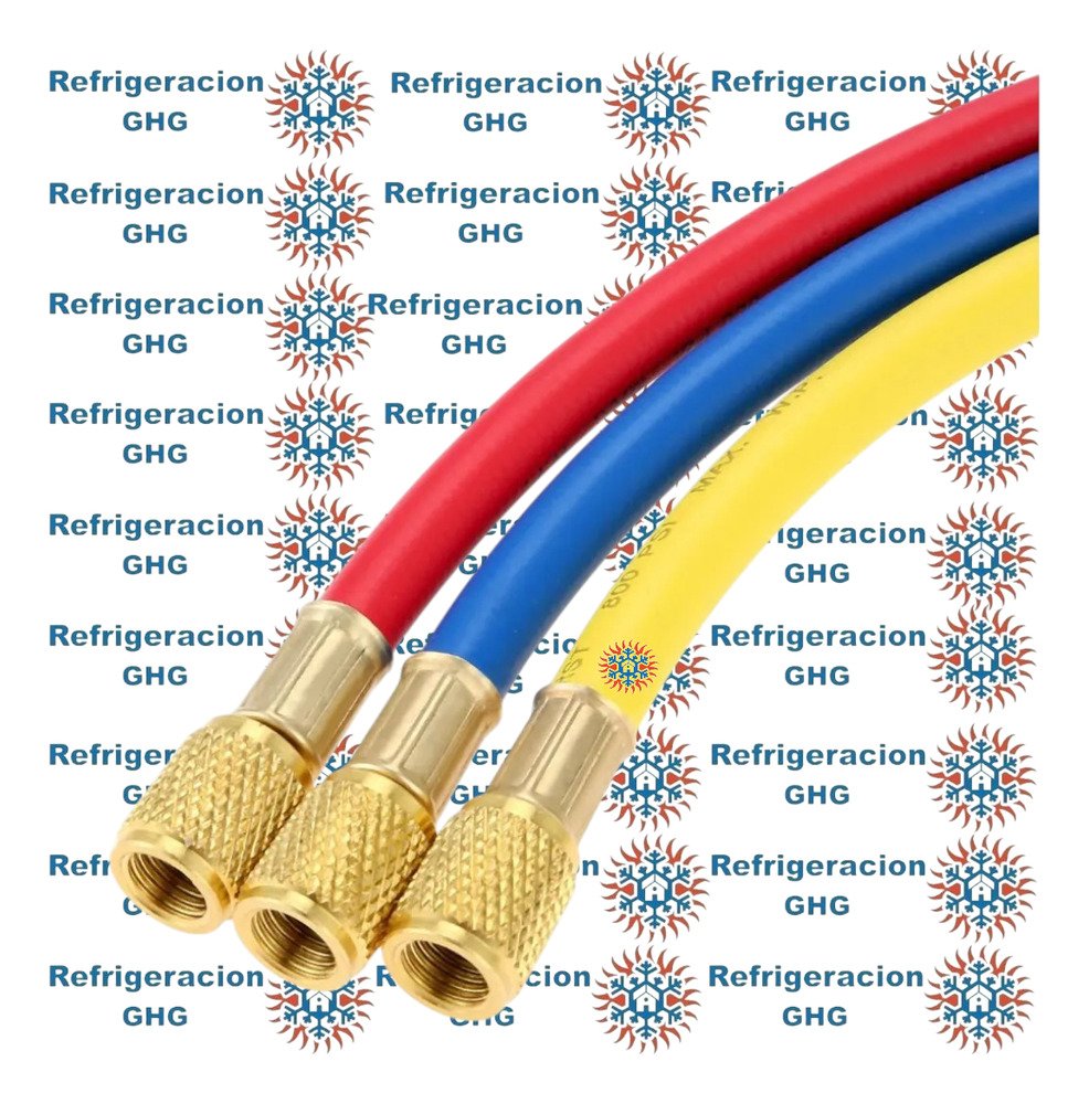 Juego De Mangueras Para Manifold R410 Refrigeración 60cm Ghg