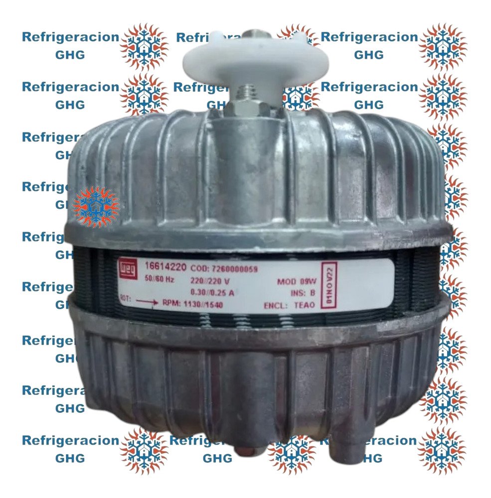 Motor Forzador Redondo 9w Weg Con Base Ghg