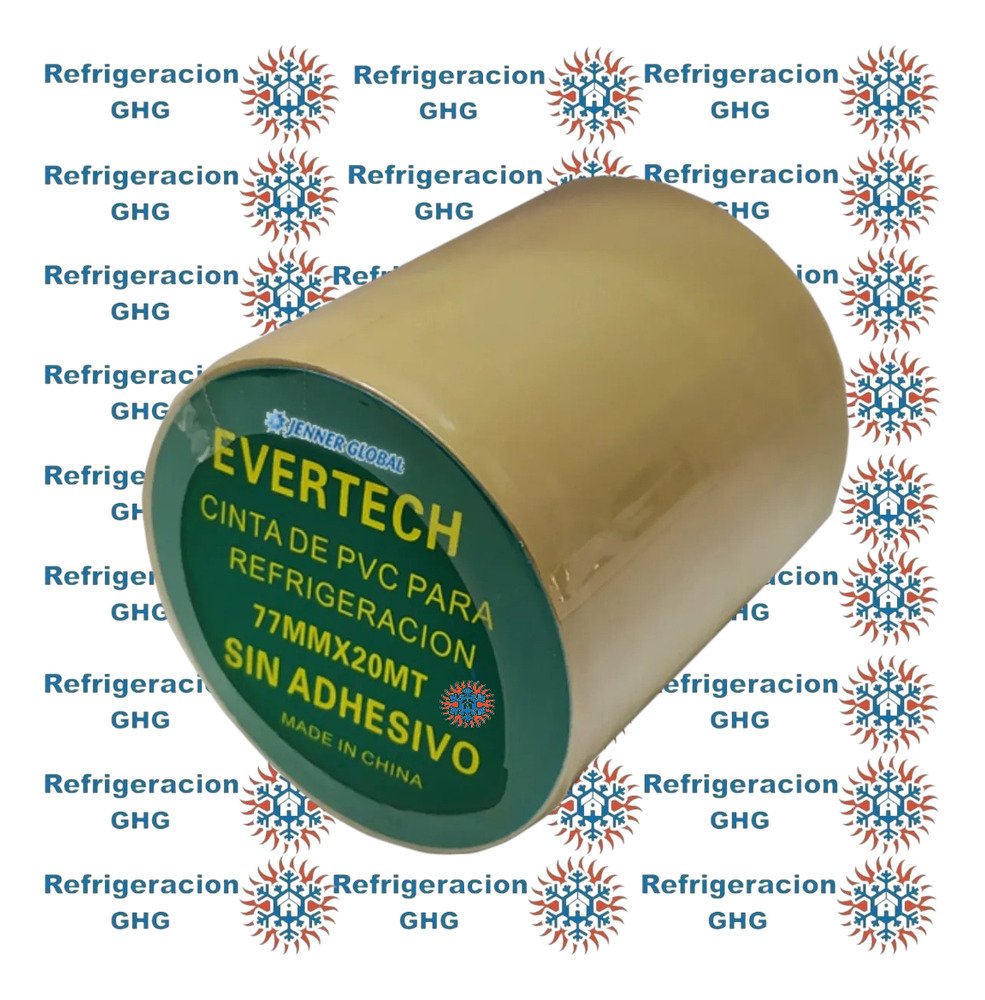 Cinta Pvc Sin Adhesivo 20x70m Color Marron Claro Ghg